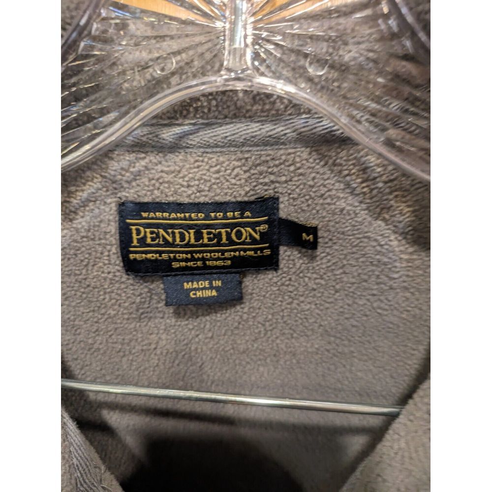 Pendleton Size Medium Whisky Embroidered Gray Let… - image 3